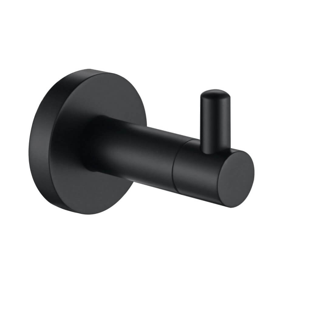 Parker Black Robe Hook - OTC Tiles & Bathroom