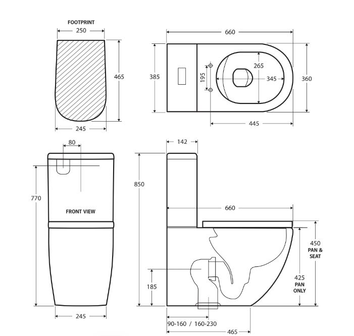 KOKO BTW Rimless Toilet Suite - Image 4