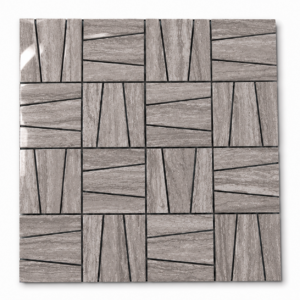 Sterling Travertine Geometric Mosaic 300x300 Gloss