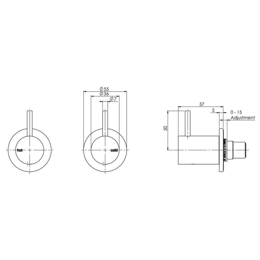 Vivid Slimline Wall Top Assemblies