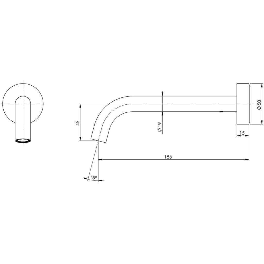 Vivid Slimline Shower / Wall Mixer