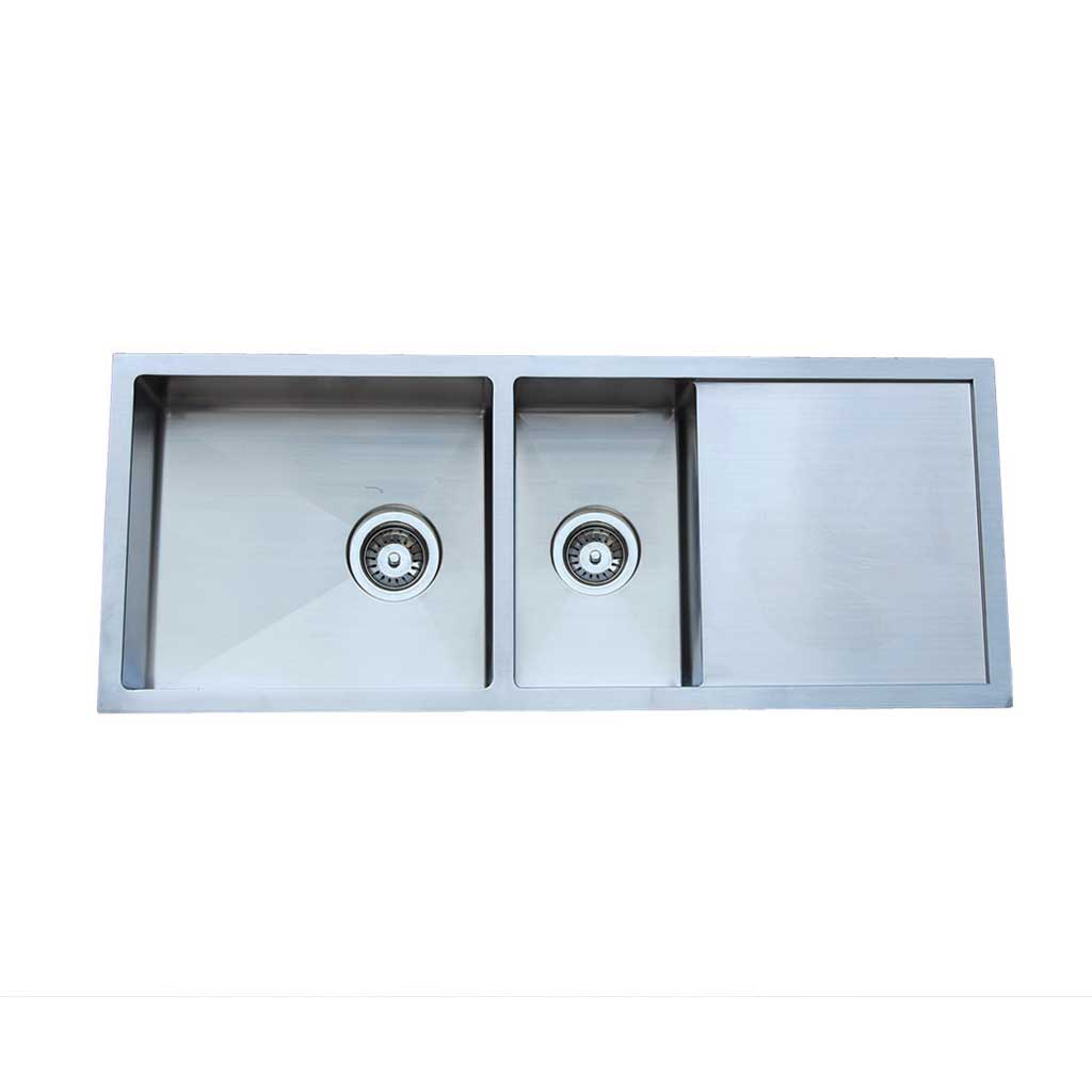 SS Sink 1+1/2bowl 1160x460x200 Sq