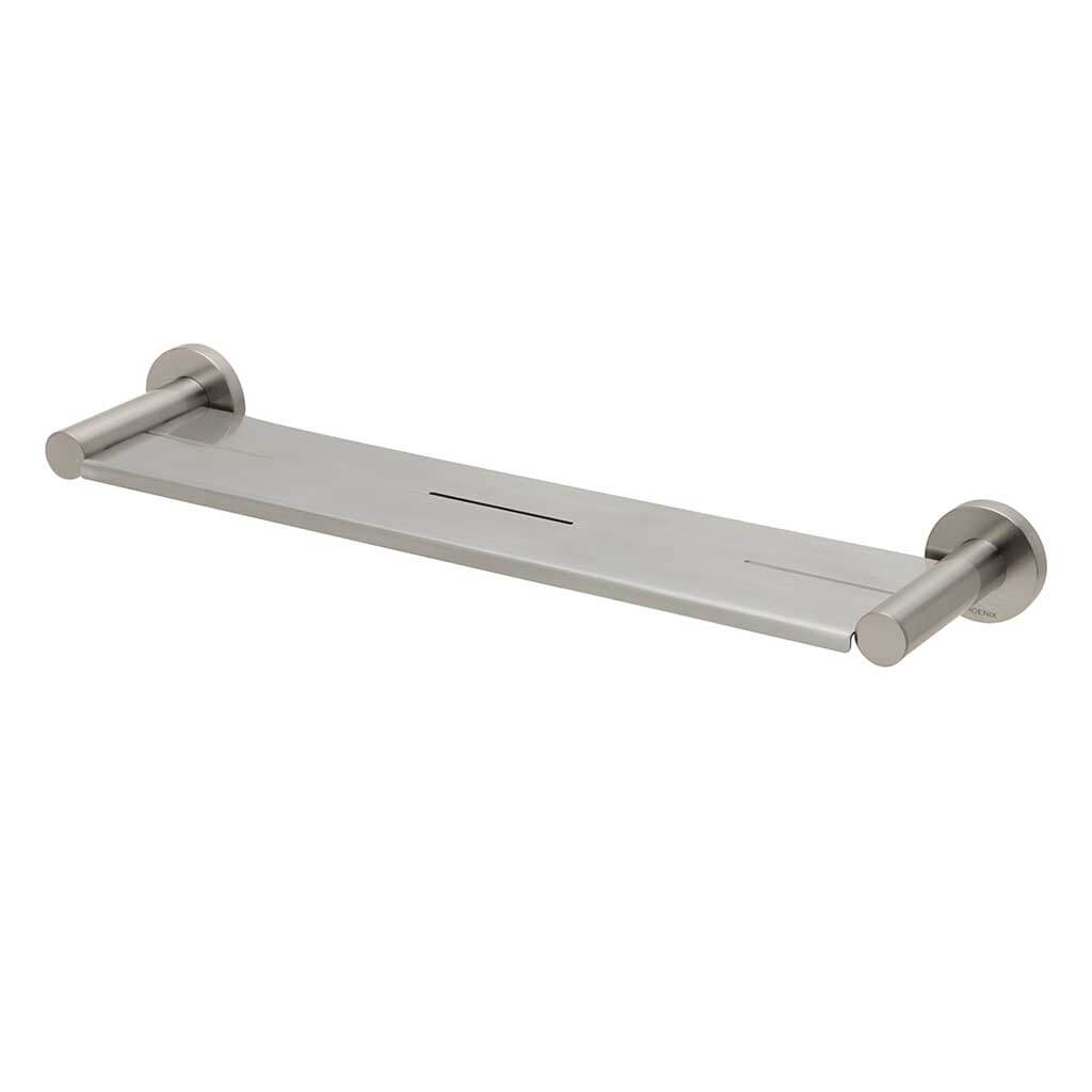 Radii Shower Metal Shelf RD Plate Brushed Nickel