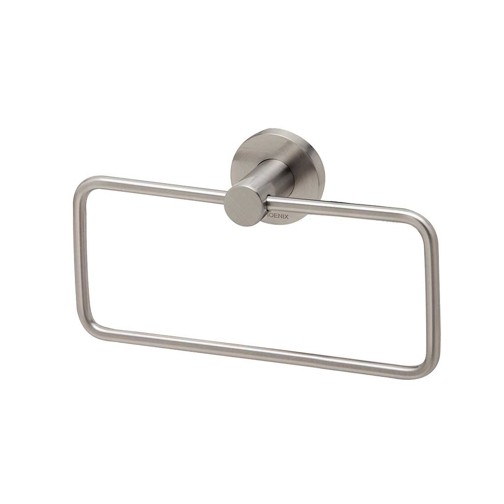 Radii Guest Towel Holder RD Plate Brushed Nickel