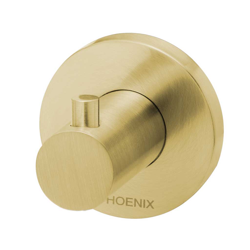 Radii Robe Hook RD Plate Brushed Gold