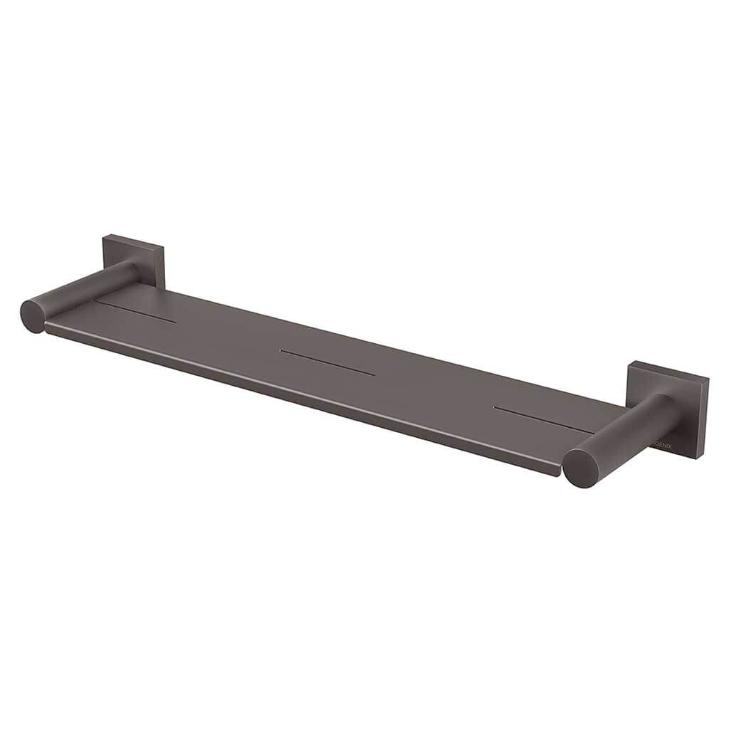 Radii Metal Shower Shelf SQ Plate Brushed Carbon