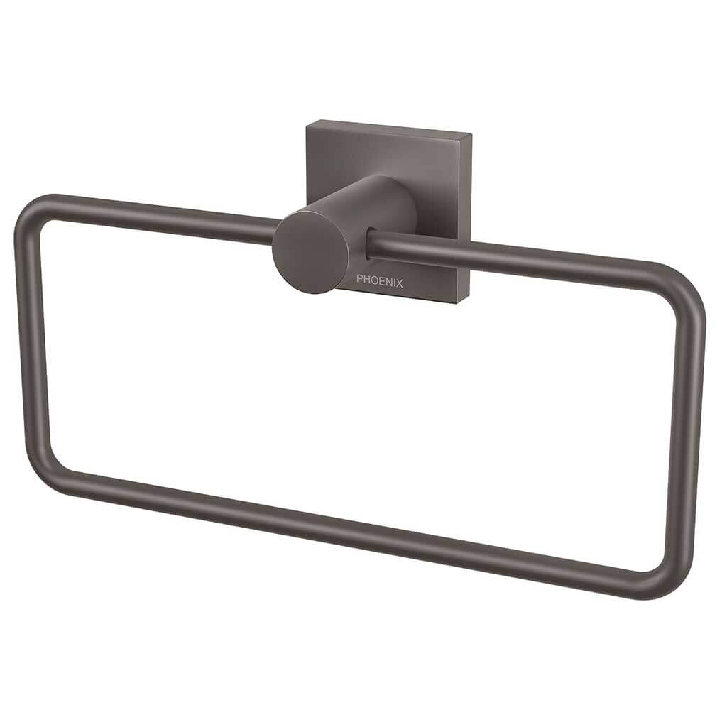 Radii Guest Towel Holder SQ Plate Brushed Carbon