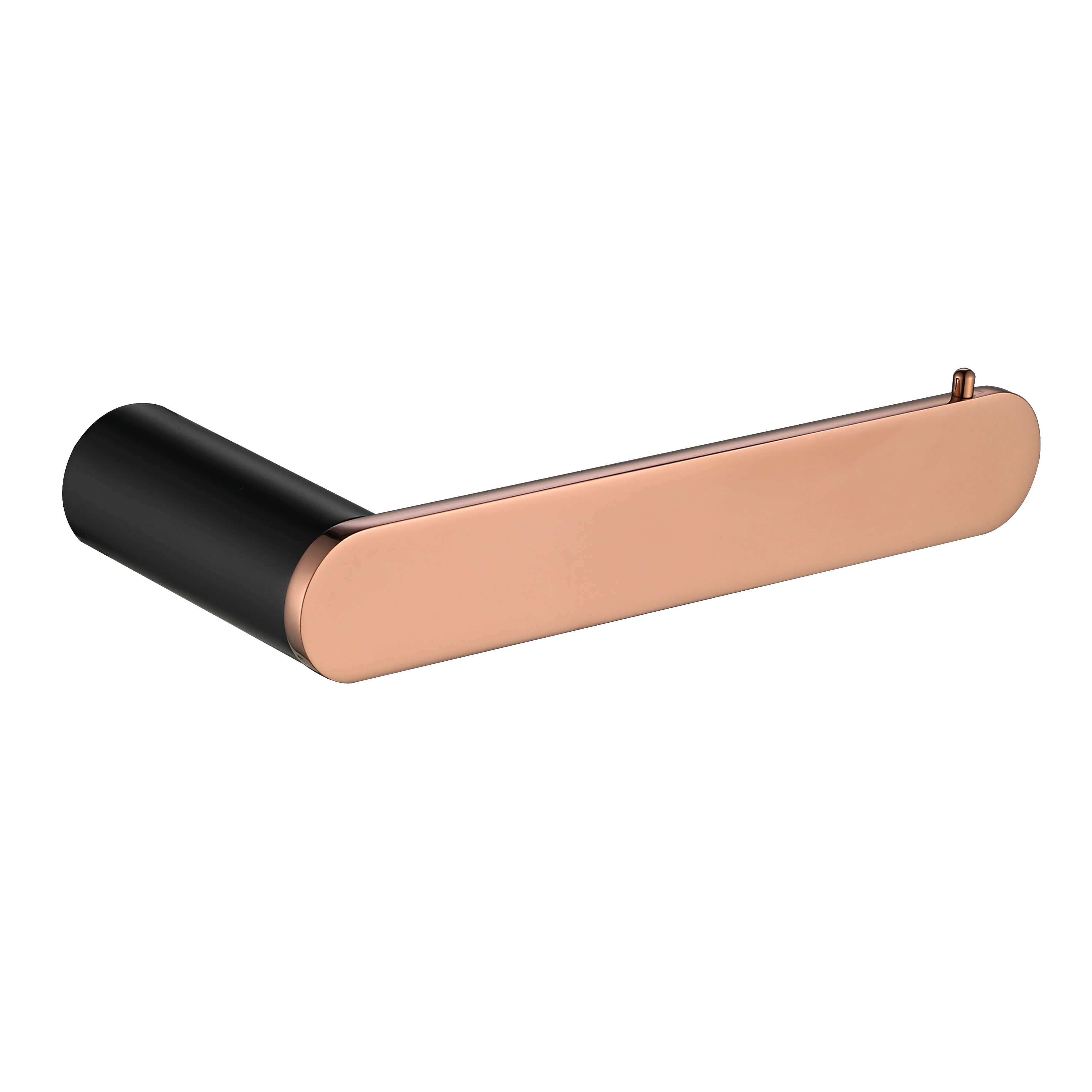 RoyD Paper Roll Holder Black And Rose Gold