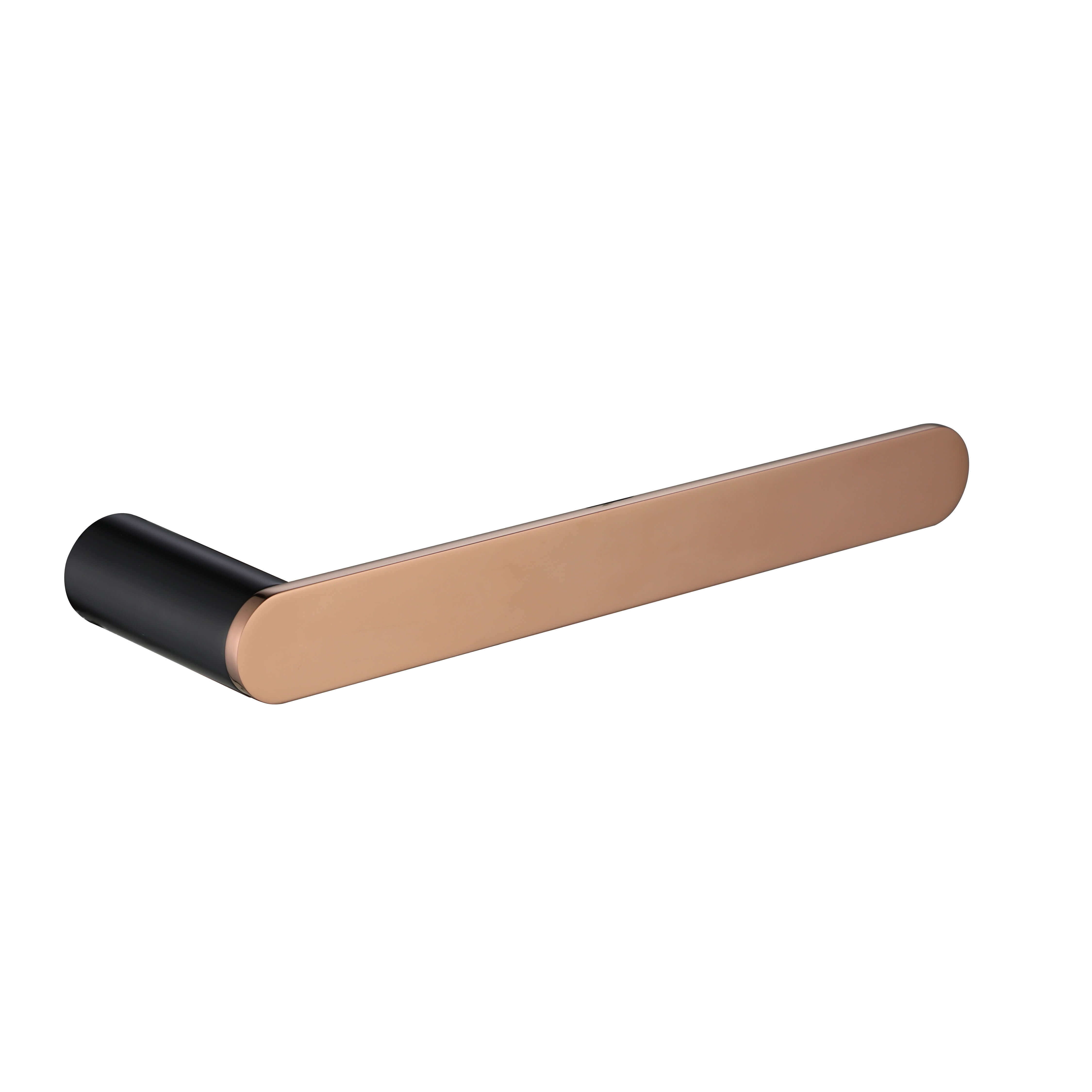 RoyD Hand Towel Rail Black And Rose Gold
