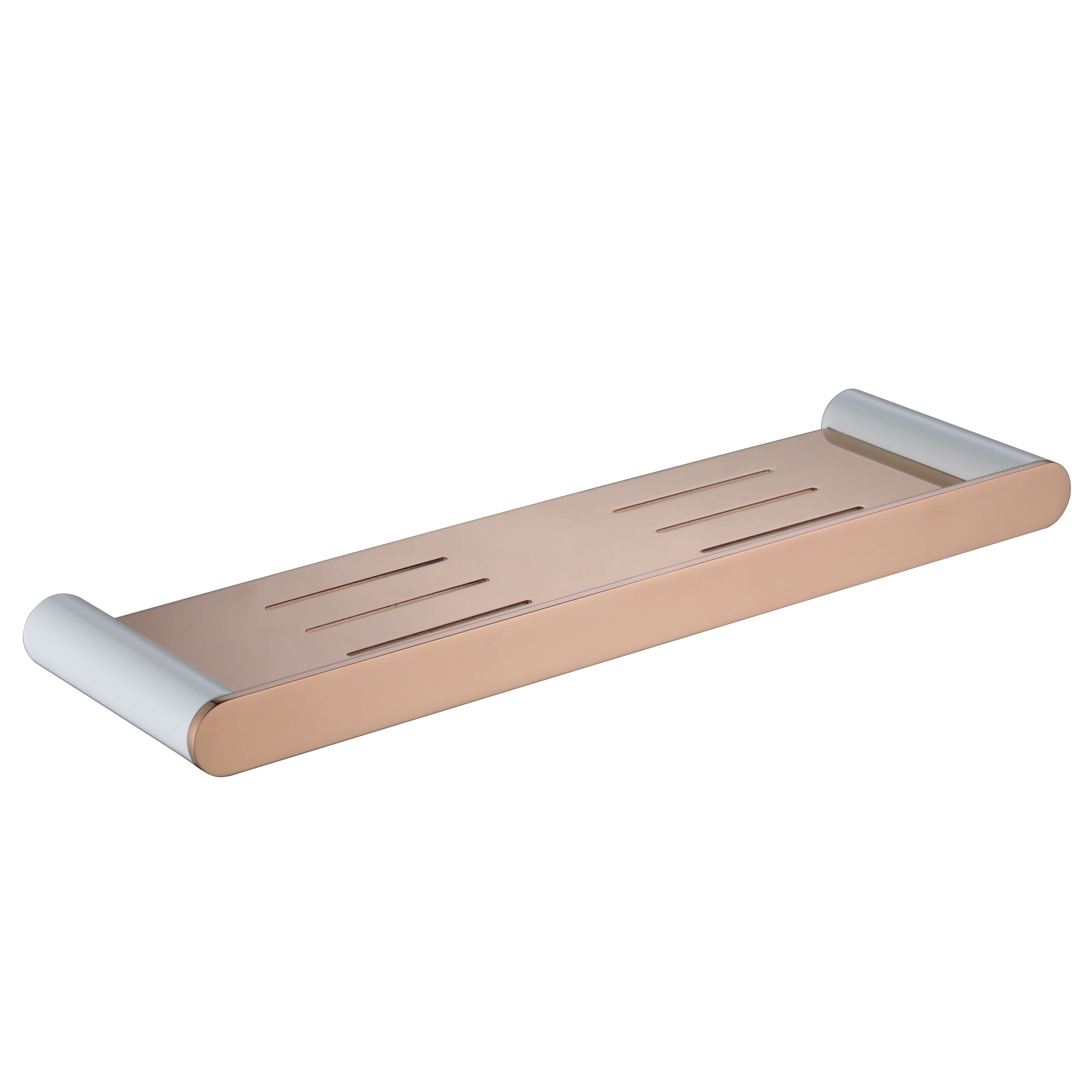 RoyD Shelf White And Rose Gold