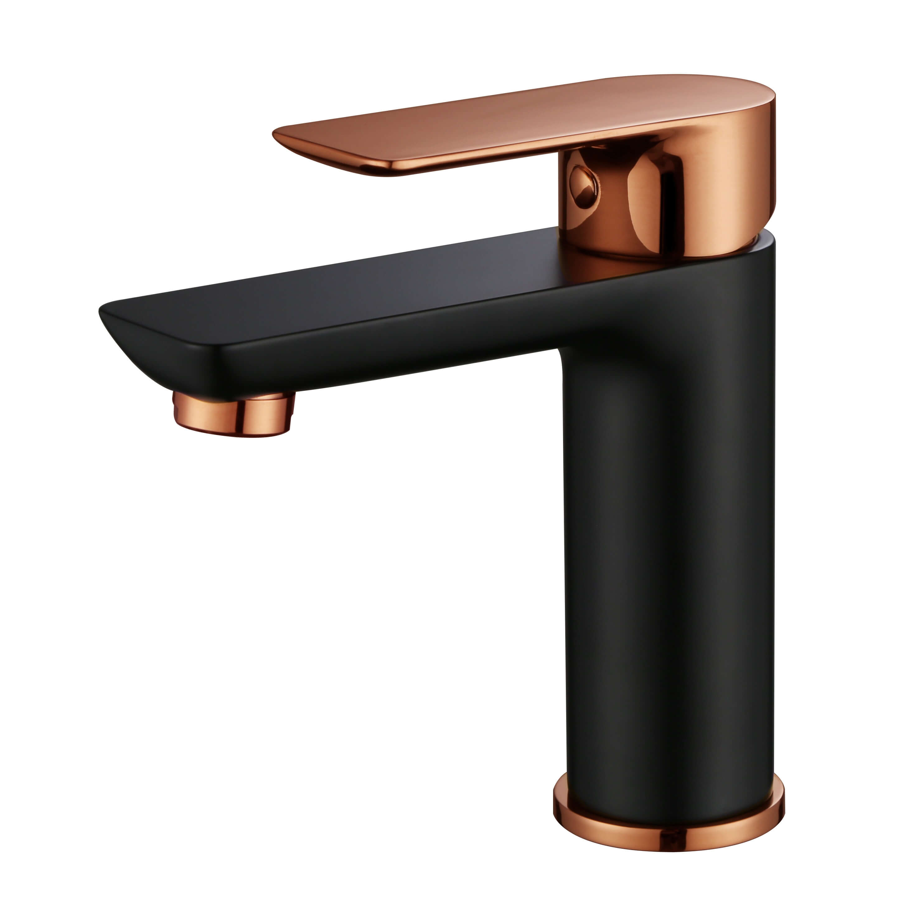 RoyD Basin Mixer Black And Rose Gold