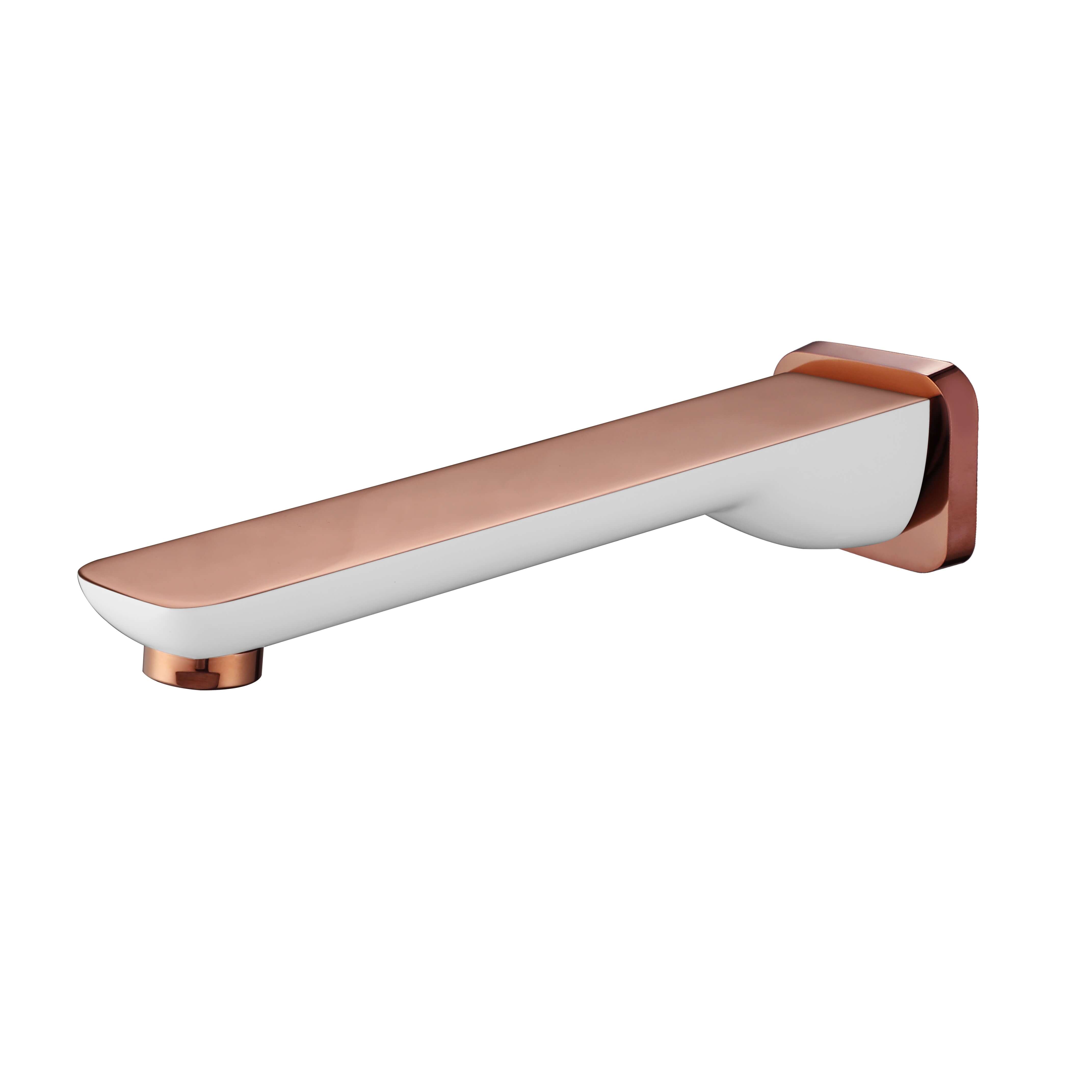 RoyD Bath Spout White And Rose Gold