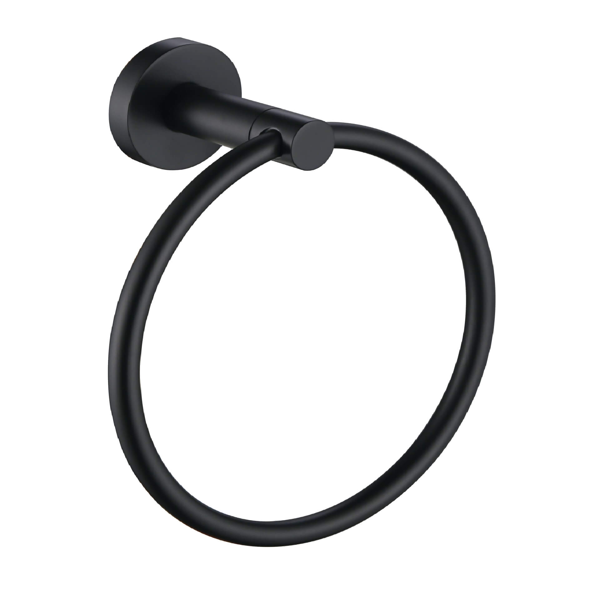Parker Black Hand Towel Ring