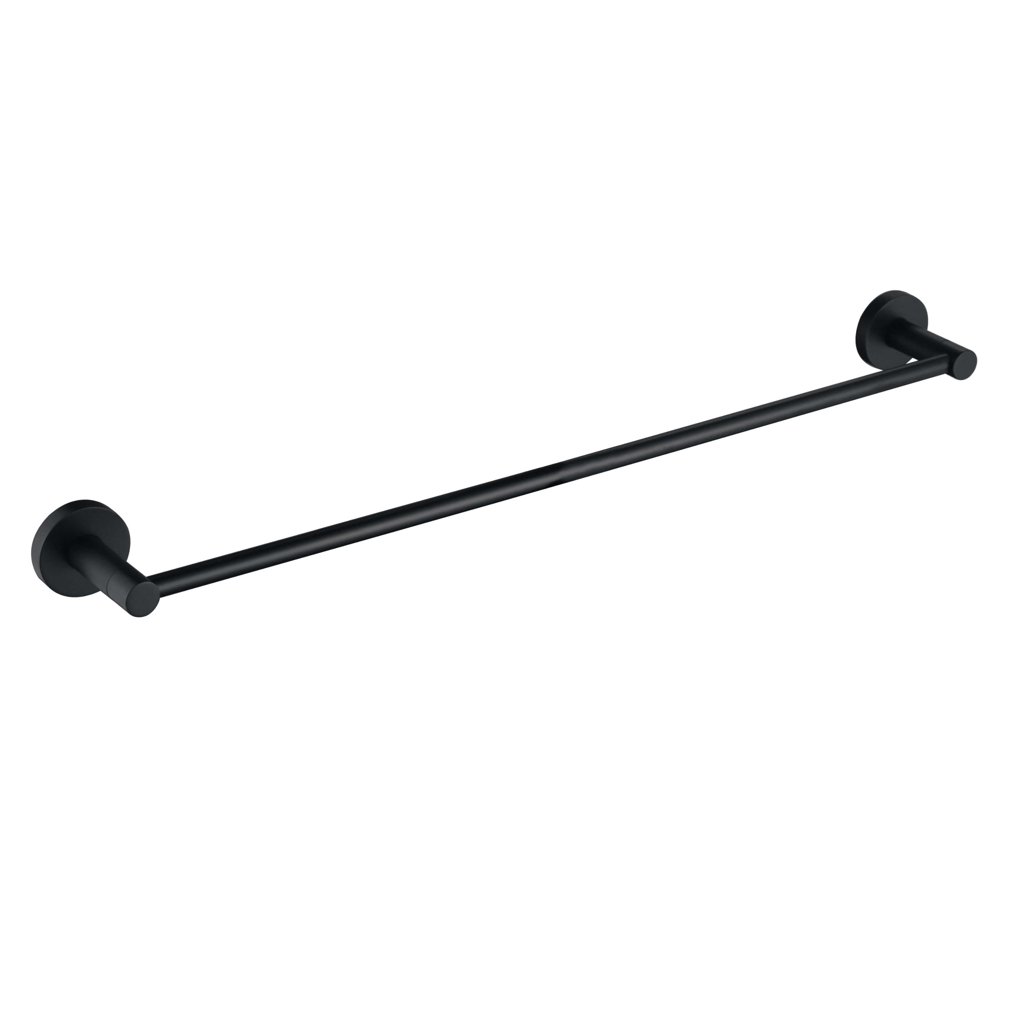 Parker Black Single Towel Rail 600/750mm