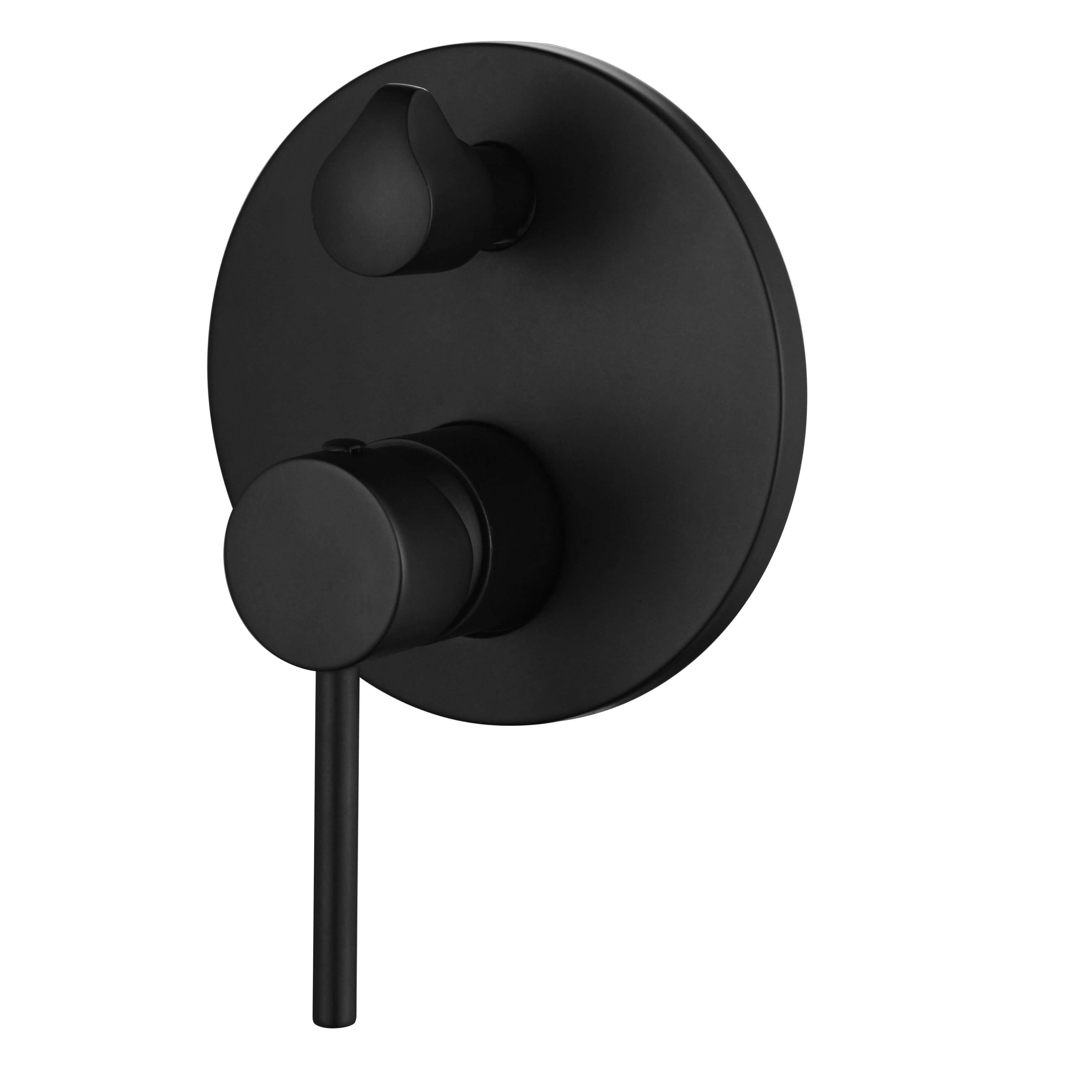 Parker Black Wall Diverter Mixer