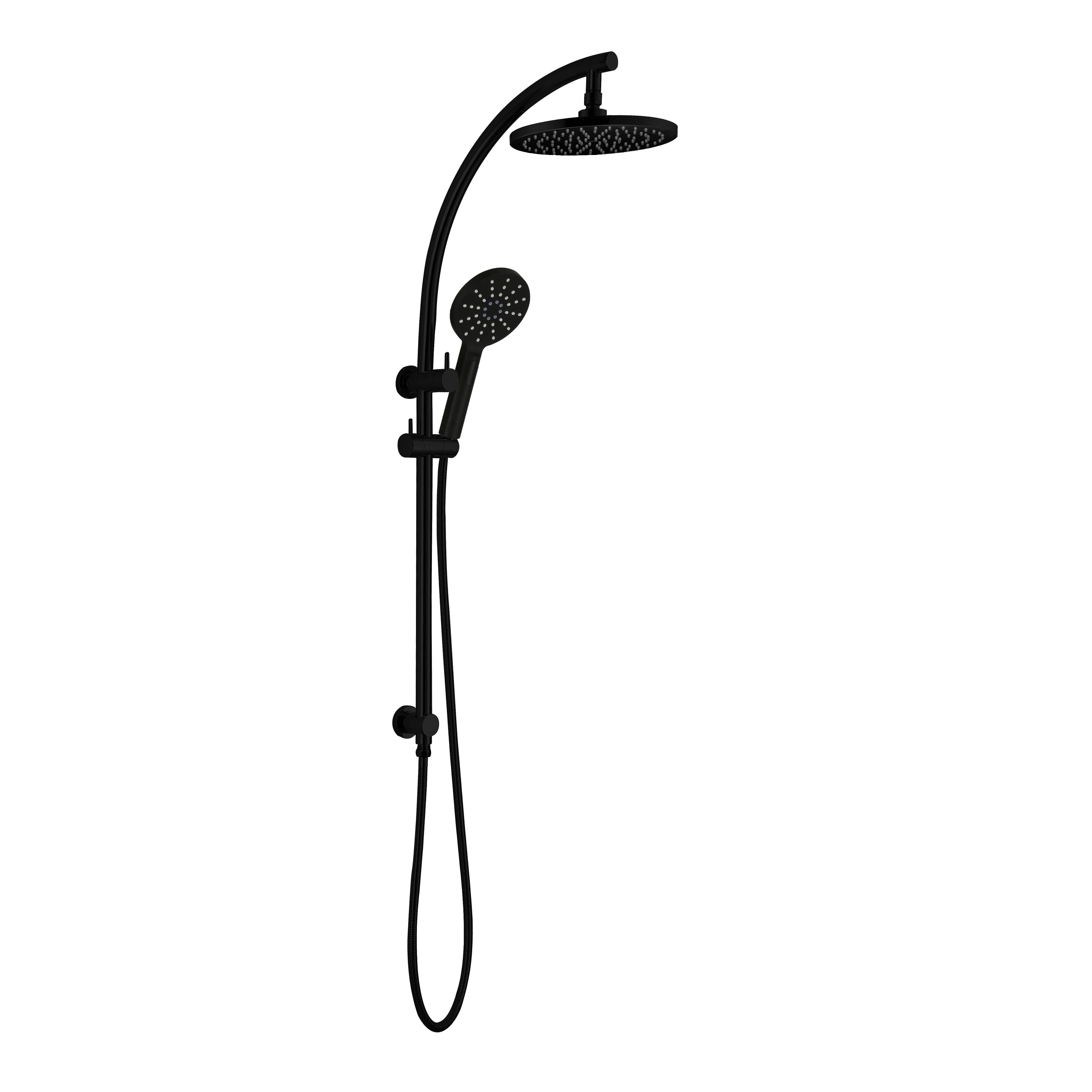 Parker Black Twin Shower Set