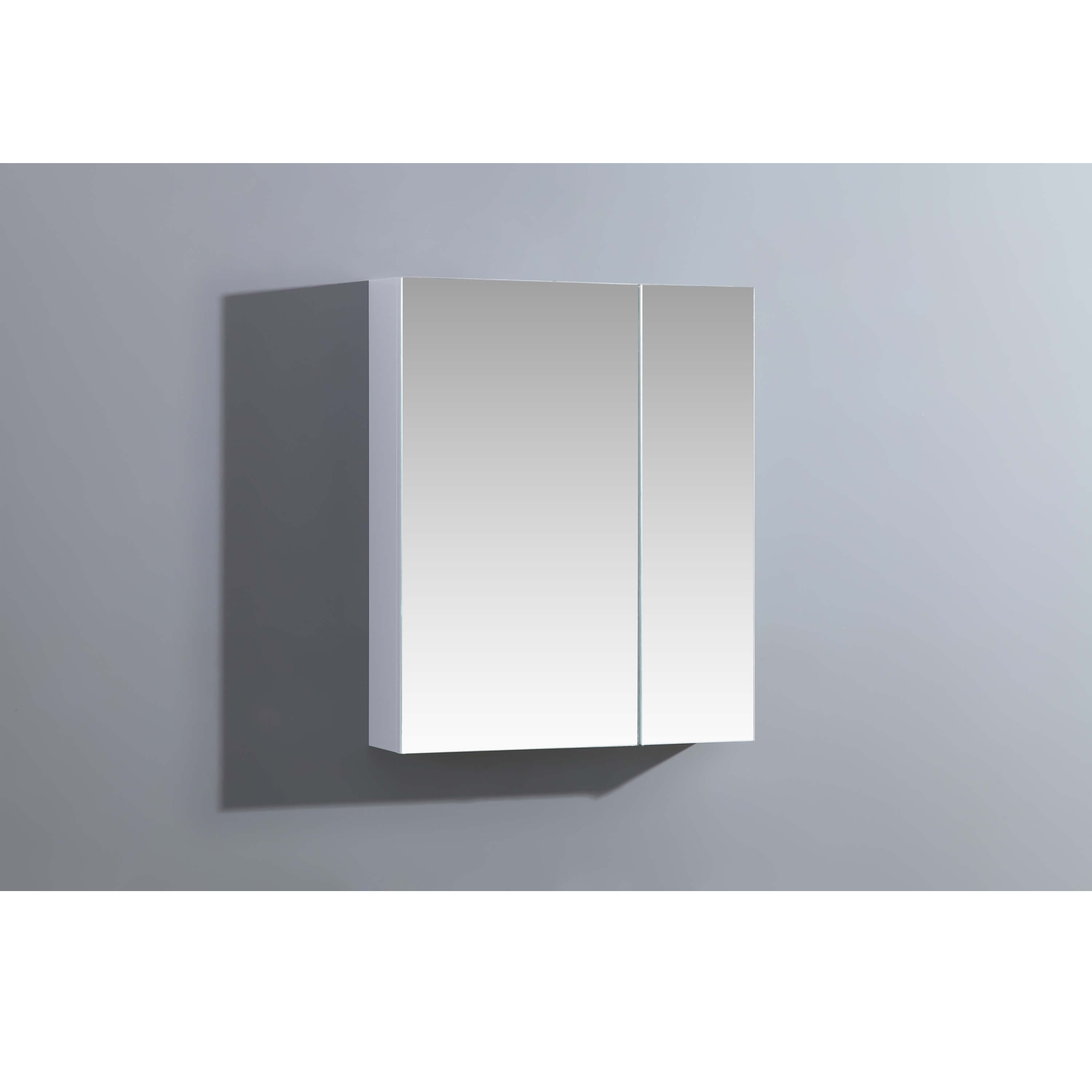Nero Pencil Edge Mirror Cabinet 600mm