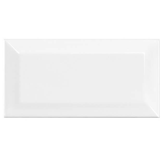 LONDON BEVELED WHITE GLOSS 75x150