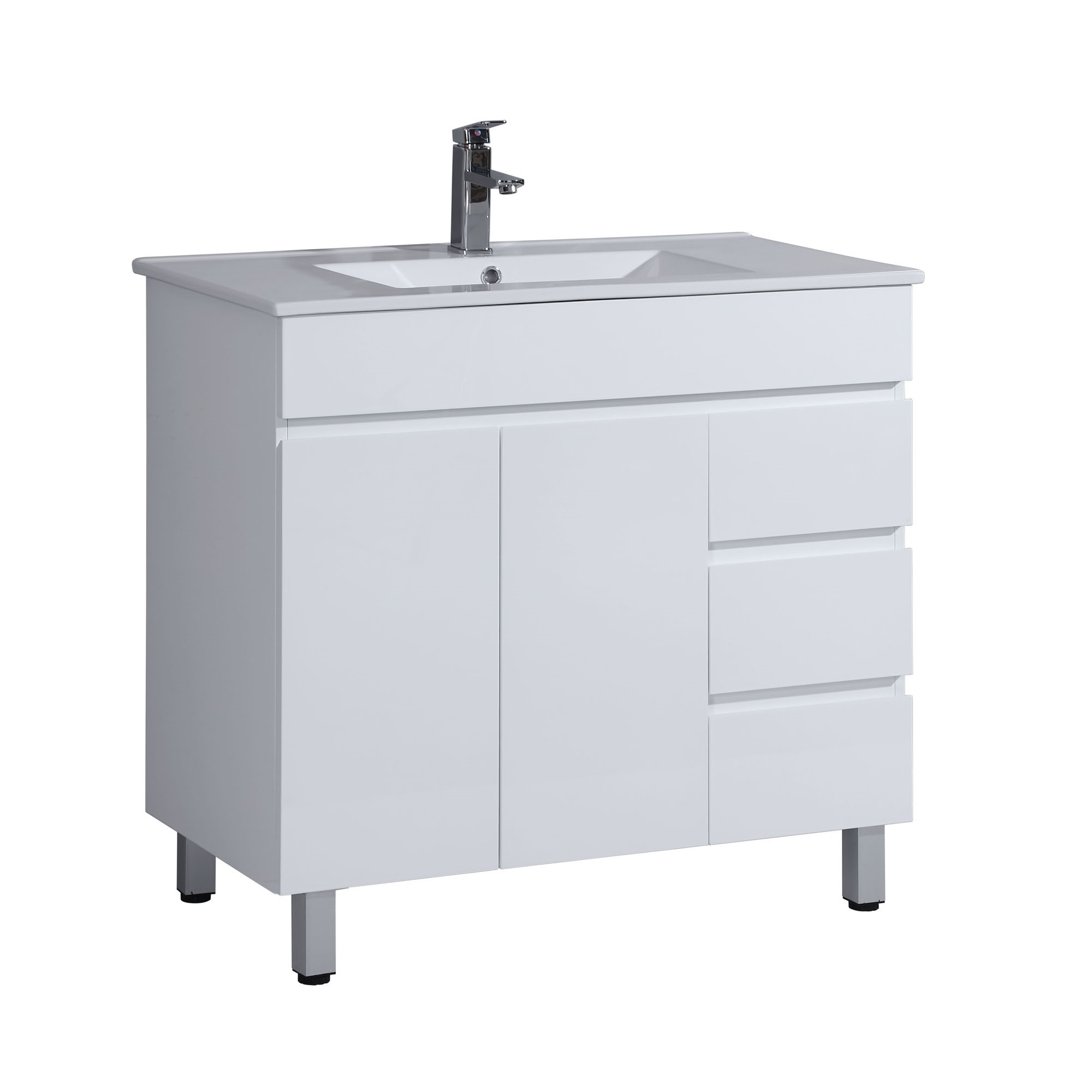 Como Ceramic Top Vanity 900mm RHD
