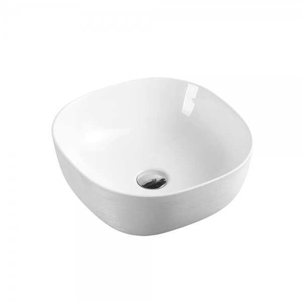 CHUR Touchline White Square Above Counter Basin