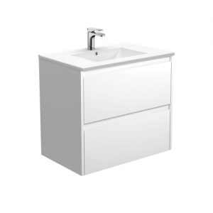 Dolce Amato 750 Matte White Vanity, Wall-Hung