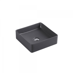 ETNA Nero Grey Above Counter Square Basin