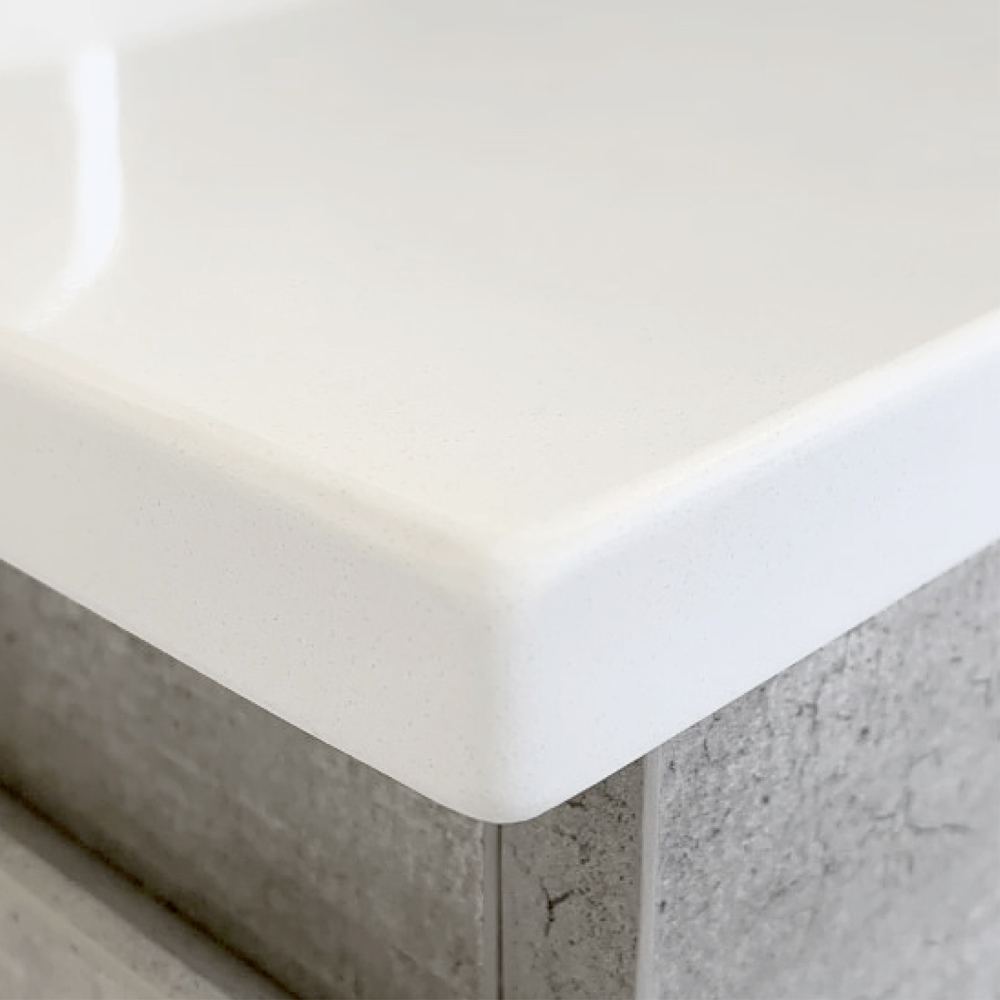 Sarah Semi-Inset, Crystal Amato 1200 Satin White Vanity, Scandi Oak Panels, Wall Hung - Image 3