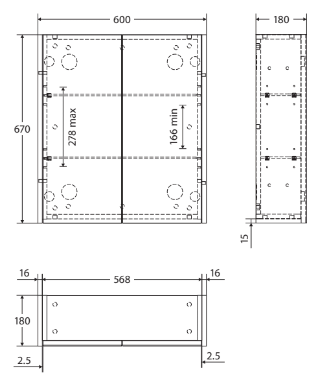 600 Mirror Cabinet with Industrial Side Panels - Image 3