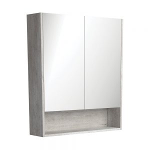 750 Mirror Cabinet with Display Shelf, Industrial