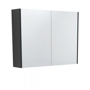 900 Mirror Cabinet with Satin Black Side Panels