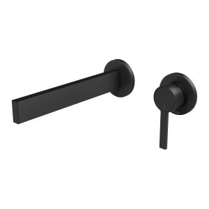 Lexi MKII Wall Basin Mixer Set 200mm Matt Black