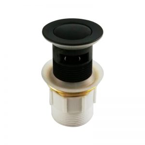 Basin Pop Up Waste Black 32mm With Overflow