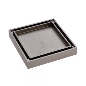 Duo Smart Waste 100x100mm Brushed Nickel 88mm Outlet