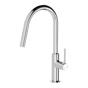 Vivid Slimline Pull Out Sink Mixer Chrome