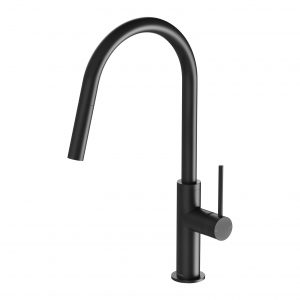 Vivid Slimline Pull Out Sink Mixer Matt Black