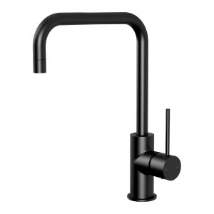Vivid Slimline Sink Mixer 220mm Squareline Matt Black