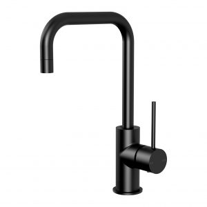 Vivid Slimline Sink Mixer 160mm Squareline Matt Black