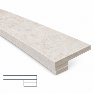 Custom triple square tile edge