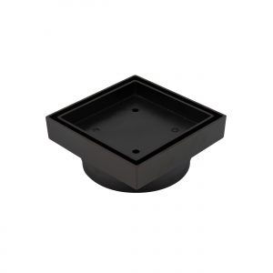 Bermuda Smart Floor Waste 115x115mm 80/100mm Outlet Black Chrome