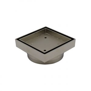 Bermuda Smart Floor Waste 115x115mm 80/100mm Outlet Brushed Nickel