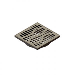 FLOW ORGANICS FLOOR WASTE BRUSHED NICKEL