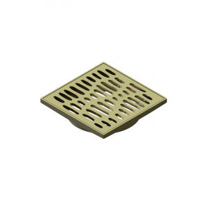 FLOW ORGANICS FLOOR WASTE BRUSHED GOLD