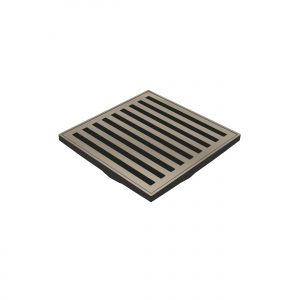 SLOTTED ORGANICS FLOOR WASTE BRUSHED NICKEL
