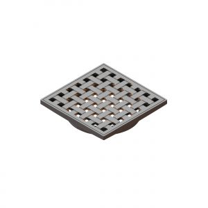 WOVEN ORGANICS FLOOR WASTE CHROME