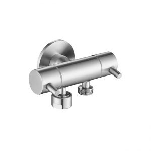 DUAL CONTROL MINI CISTERN COCK STAINLESS STEEL