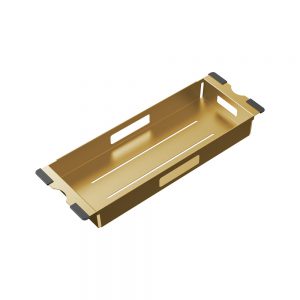 Hana Sink Colander, PVD Rugged Brass