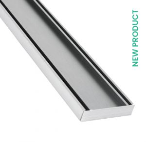 Slimline 21 Tile Insert Drain Silk Silver
