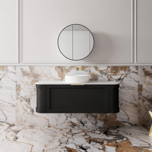 Westminster 1200mm Matt Black Wall Hung Vanity