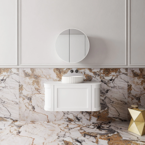 Westminster 900mm Matt White Wall Hung Vanity