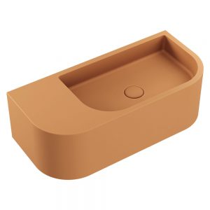 Blanca Concrete Wall Hung Basin, Tuscan